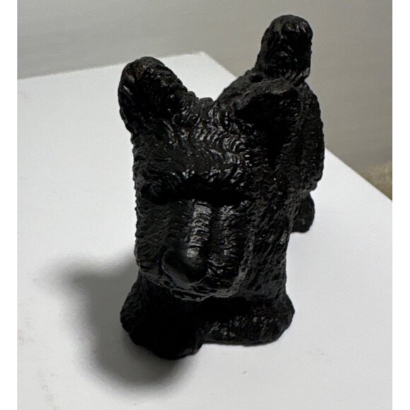 Black Scottie Dog Figurine Resin Standing 3.5 x 2.5" - Picture 2 of 6